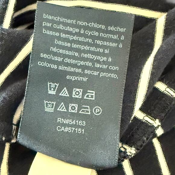 Tommy Hilfiger Striped Shirt Dress Size Medium Logo Casual Size Medium Navy Blue - Picture 10 of 11